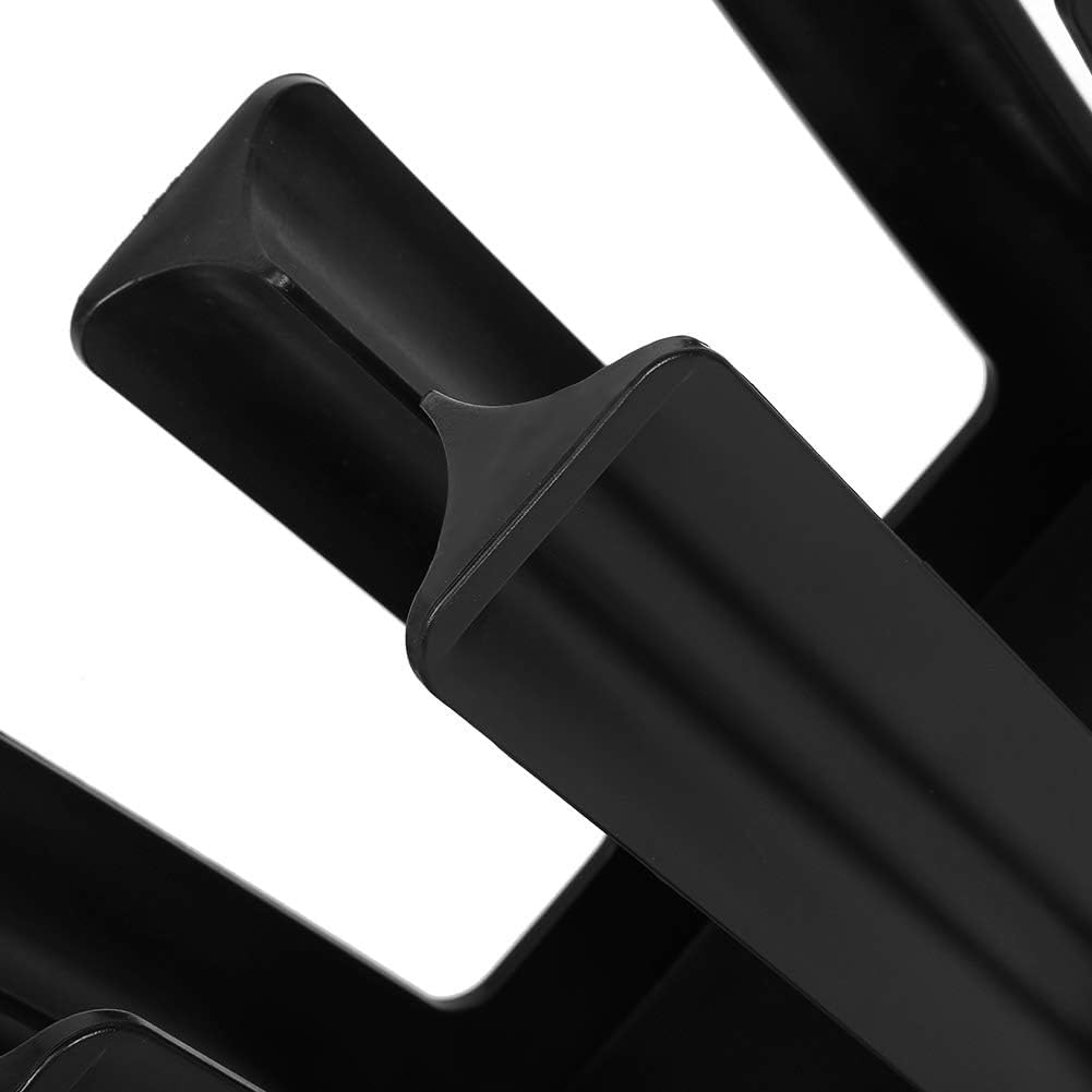 Portavasos de papel, desechable, organizador de tazas de café para encimera, 4 compartimentos, dispensador de tazas, soporte negro