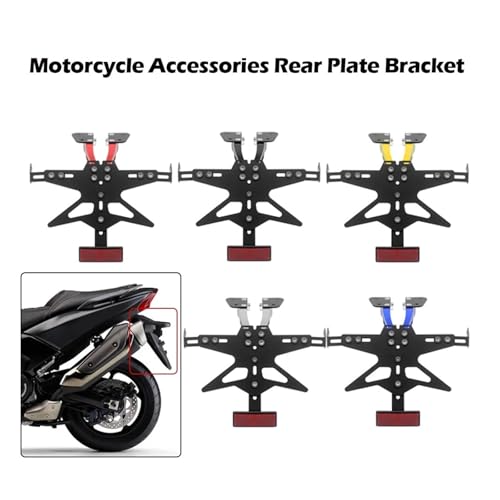 Support de plaque d'immatriculation moto rigide contre vibrations TMAX 530 - 3