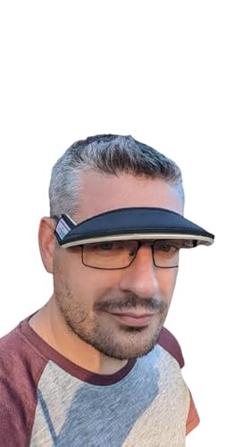 Twoshade Strapless Reversible Sun Visor Golf Tennis Beach Hat Mens Womens Two Shade Black/White #TOP4