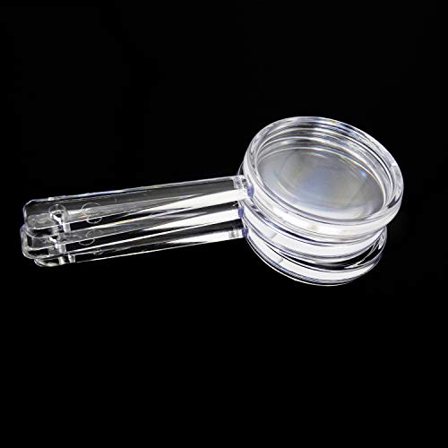 Honbay 20Pcs Mini Plastic Handheld Magnifying Glasses Portable Reading Magnifier Hand Pocket Lens For Home, Classroom, Outdoor Science Observation (3-5X) #TOP2