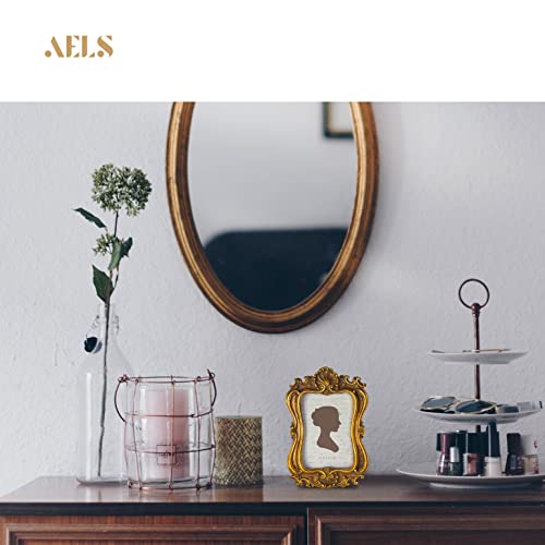 Aels 4X6 Inch Vintage Picture Frame, Elegant Antique Photo Frames With Glass Front, Photo Display, Tabletop & Wall Hanging, Gift Ideas #TOP5
