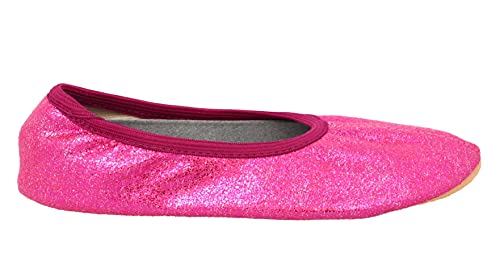 Beck Mädchen Basic Glitzer Gymnastikschuhe, Pink, 32 EU