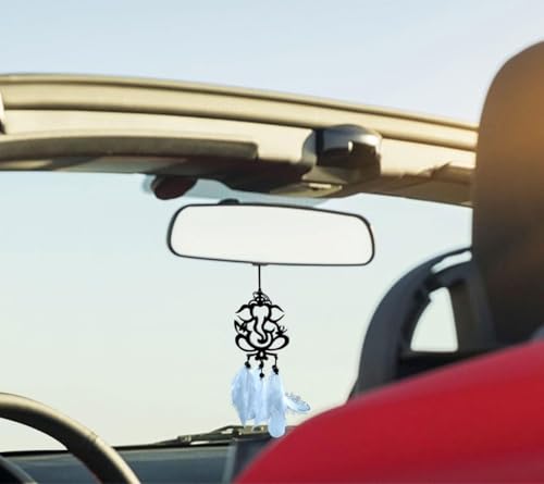 Image of Spiritual Car Hanging Accessories: Elevate Car, Home, and Office Decor with Divine God Elegance (Ganesha)