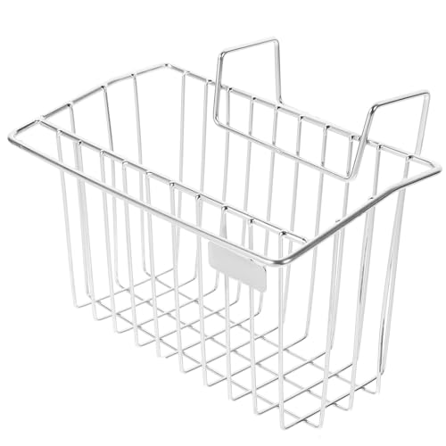 OFFIGAM ステンレス製シンクハンギングバスケット スポンジホルダー付き 水切り収納ラック キッチン用掛け籠 洗剤 巾掛け対応 耐腐食 清掃