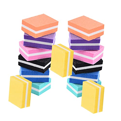 TOVINANNA 21個 ネイルサンディングブロック nail gel nail file ネイルバッファーブロック サンドペーパーヤスリ 顔ステンシル ミニ爪やすり ネイルバッファファイル