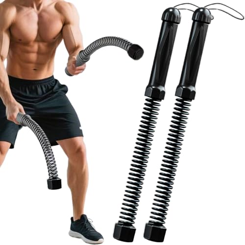 Hogvinnatil Cuerdas de batalla para entrenamiento – Cuerda de fitness para gimnasio adelgazamiento – 2 piezas para entrenamiento para hombres mujeres adultos principiantes profesionales