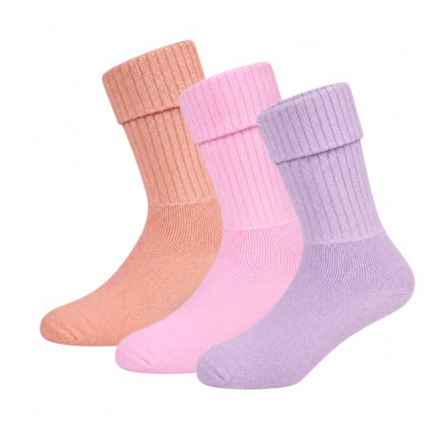 Image of RC. ROYAL CLASS Women Calf Length Towel Terry Thick Woolen Winter Wear Socks, Cushioned Warm Thermal Socks For Women (Pack of 3 Pairs)