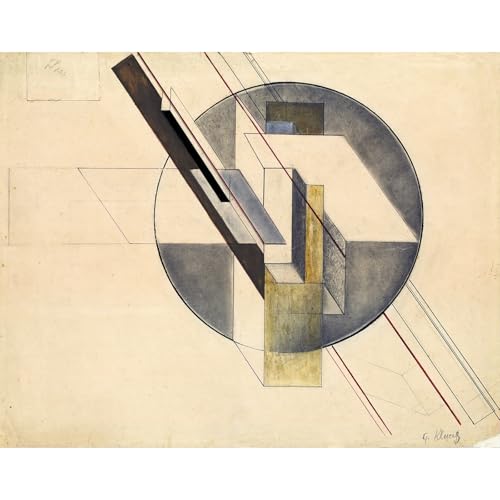 Gustav Klucis Construction habiller un grand mur vide toile giclée 76x101
