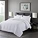 DOWNCOOL Full Size Comforter Sets -All Season Bedding Comforters Sets with 2 Pillow Cases -3 Pieces Bed Set Down Alternative Comforter Set -White Bedding Sets Full(82