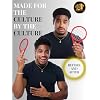 Twist It Up Comb (Bond Black) - Alternative for Hair Sponges, Creates Curls and Twists for Black Men, Tennis Racket Design