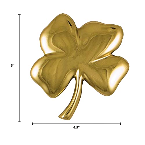Four Leaf Clover Door Knocker - Brass (Premium Size) #TOP4
