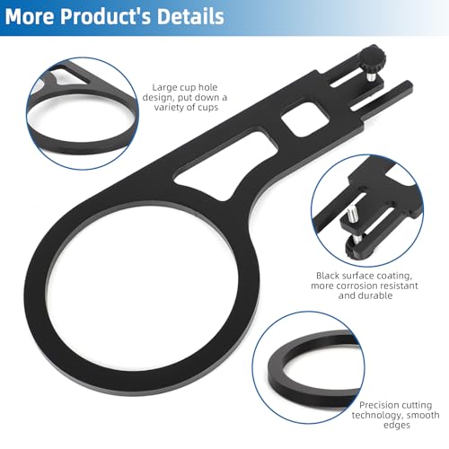 Portavasos de asiento para Ford Mustangs 1965-1970/71-73, negro miniatura 3
