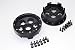 Axial Yeti Upgrade Parts Aluminium Front/Rear 2.2 Wheels Beadlock (6 Poles) - 1Pr Set Black