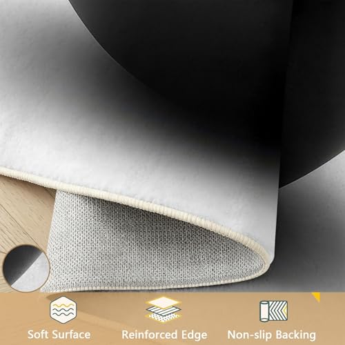 Felpudo 60 x 90 cm blanco para interior con base antideslizante lavable 5