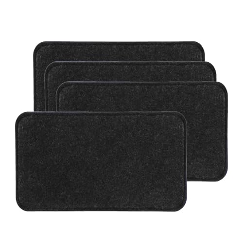 4 almohadillas protectoras para parte inferior de bolsa con esquinas redondas, práctico inserto de fieltro para bolso, mochila, viaje, organizado, portátil, inserto de refuerzo inferior, multicolor