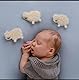 Matissa Neugeborenes Baby Mädchen/Jungen häkeln stricken Kostüm Fotografie Prop Outfits (Grauer Strampler)