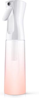 URAQT Hair Spray Bottle, Continuous Water Mister Empty Spray Bottle, Salon Hairdressing Spray Bottle, Multifunctional Fine Mist Water Spray Bottle for Plants, Pets, Home Clean, 300ML