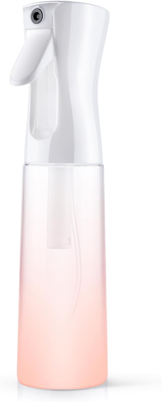 URAQT Hair Spray Bottle, Continuous Water Mister Empty Spray Bottle, Salon Hairdressing Spray Bottle, Multifunctional Fine Mist Water Spray Bottle for Plants, Pets, Home Clean, 300ML