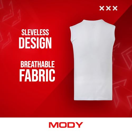 Mody Men's Tank Top 3-Pack, Sleveless V-Neck Mens Undershirt, Muscle Shirts for Men3