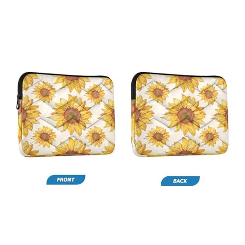 Funda para portátil de 13-14 pulgadas con diseño de girasoles miniatura 2