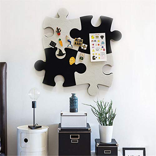 Felt Cork Board Tiles, Set of Wall Bulletin Board Heart Hexagon Pin Board w/Self Adhesive to Keep Photos Memos Display Board Pads Pictures Drawing Goals Notes Colorful Foam Wall Decorative (B)