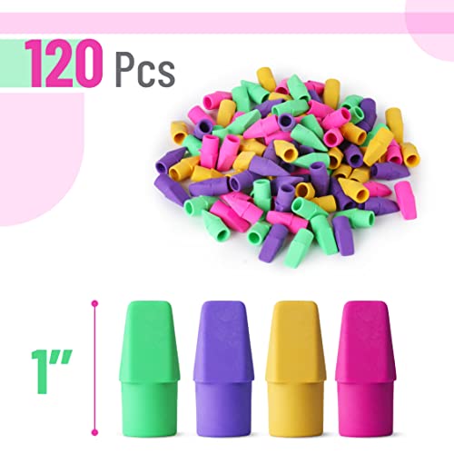 mr pen erasers for pencils 120 pack pencil top erasers eraser caps cap tops topper erasers ereaser