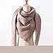 Produktbild Wijider Schal Damen XXL Frauen Schal Plaid Winter Warme Baumwolle Schals Dreieck Gestrickte Halstücher und Wraps Weibliche Decke Echarpe C