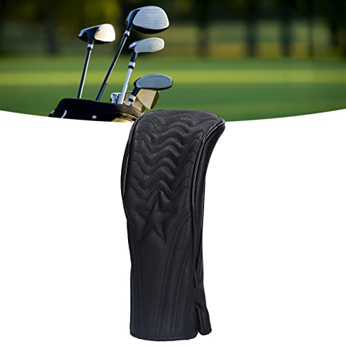 Wood Headcover, Sunscreen PU Leather Soft Waterproof Head Cover for(Number 3) - Image 2
