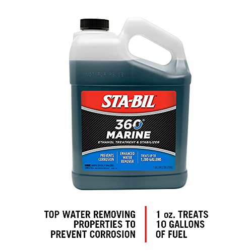 Sta-Bil 360 Marine Ethanol Treatment And Fuel Stabilizer - Prevents Corrosion - Helps Clean Fuel System For Improved In-Season Performance - Treats Up To 1,280 Gallons, 1 Gallon. (22250) , Gold #TOP1