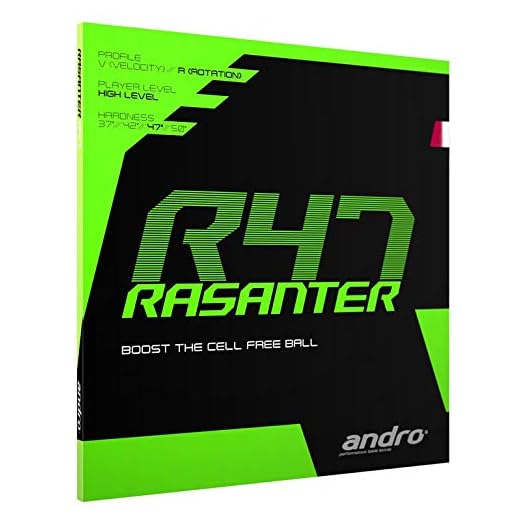 ANDRO Rasanter R47 Table Tennis Rubber Black 2.0