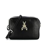 Marke: Patrizia Pepe Patrizia Pepe Borsa Donna Tracolla con Logo Grande Oro Ape 2VA051A4U8K103-Nero
