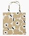 Produktbild Marimekko - Pieni Unikko Bag - Tasche - Stofftasche - Farbe: Beige Dark Blue - 44 x 43 cm