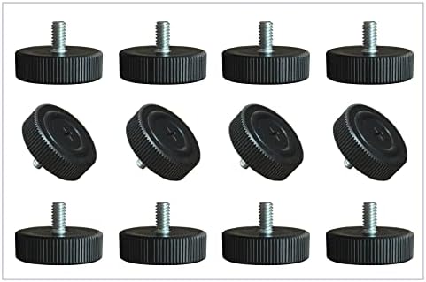 Furni-Pro Table Bases Glides for Restaurants & Homes, Adjustable Glide, Thread: #1/4-20 x 1/2" H, 48 pcs per Package (48, 1/4-20)