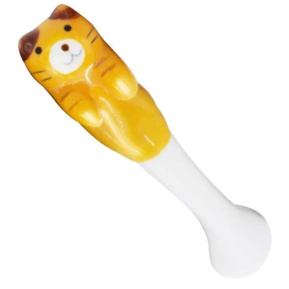 CTRLZS Cat Hanging Spoon Holder Hanging Coffee Dessert Spoons Cute Animal Spoons A