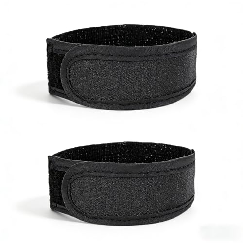LSYZHX 2 Pcs No Buckle Belts Belt Bro for Men Mens Belts Elasticated velcro belts for Men (Black 2L)