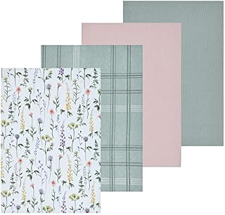 Sleepdown Plain Printed Decorative 100% Cotton Half Panama Table Cloth for Dining Table - Durable Stain Resistant Table Cover - White - 137cm x 178cm