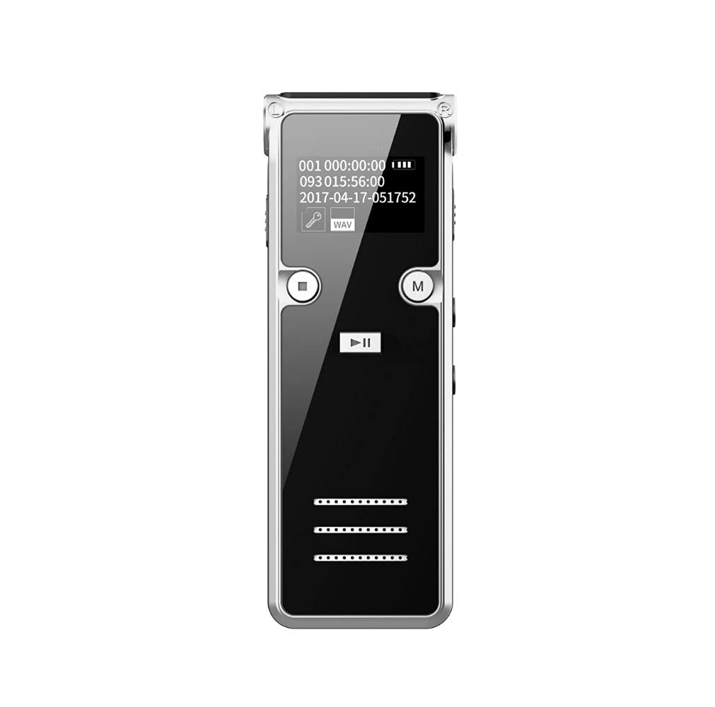 Recorder Digital Voice 16G -Facile da Usare,Registrazione Chiara con Riproduzione -registratore attivato dalla Voce -registratore Audio Digitale for lezioni,Dispositivo di Registrazione palmare