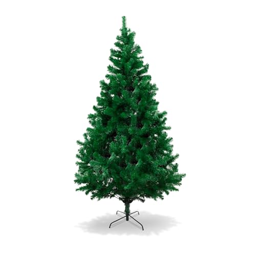 FORÊTS Árbol de Navidad Artificial, Altura de 120 cm / 150 cm / 180 cm / 210 cm, Estructura Desmontable, Ramas Abatibles, Soporte Metálico Plegable, FTS003