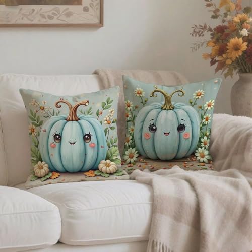 Taie Oreiller Double Face Lin 65x65cm Bleu de Haute Qualité - 4