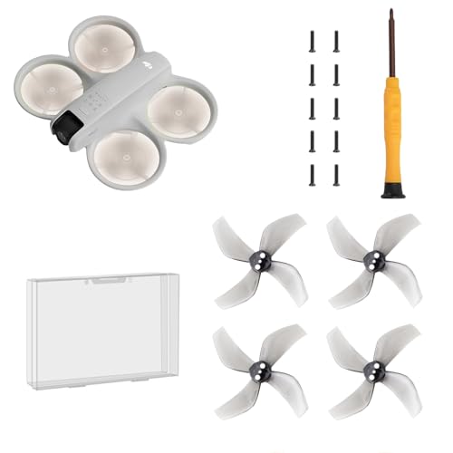 TEHAOUU Drone Colorful Propellers for DJI Neo Low Noise Propellers Light Weight Durable Propeller Wing Blades for DJI Neo Accessories Quick Replacement Spare Parts 4pcs (Gray)