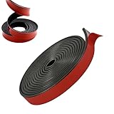 Gummistreifen Selbstklebend, (20mm x 3mm x 3m) Vollgummi Gummiprofil, Gummiprofile Dichtungsgummistreifen, für Dichtungen, Neopren Gummistreifen, Gummimatte,Schwarz
