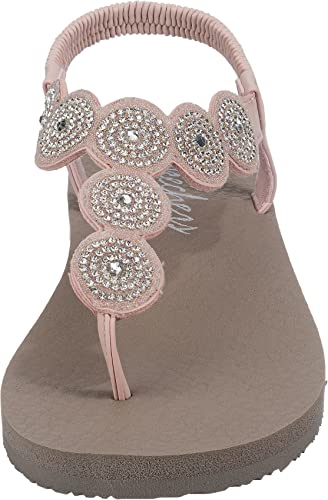 Image of Skechers Women's Meditation - Stars & Sparkle - Circular Rhinestone Slingback Thong