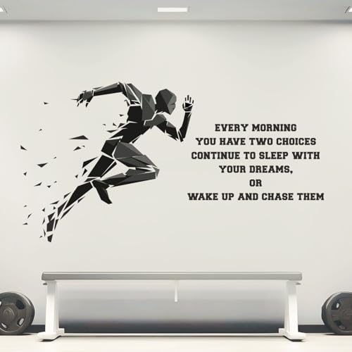 StickMe 'Gym - Fitness - Bodybuilding - Office - Sports - Workout - Boxing - Inspirational - Motivational - Quotes - Wall Sticker' -SM788 (Multi Colour, Vinyl - 180cm X 80 cm)-Self-Adhesive