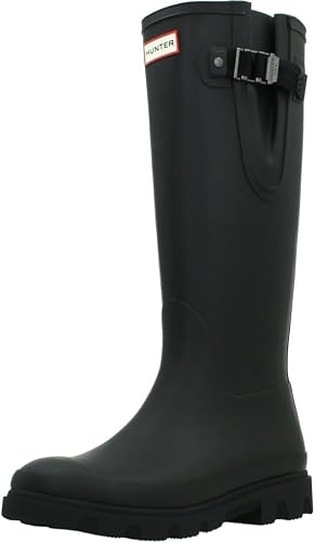 Hunter Unisex Downpour Adjustable Boot, Size 3, Black