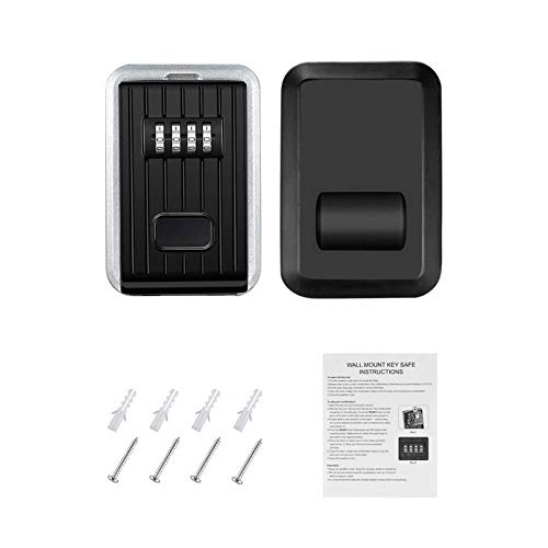 Blusea — Caixa de bloqueio para chave de parede, liga de alumínio com 4 dígitos com senha à prova d