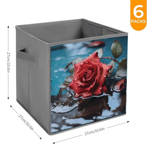 Boîte de rangement pour dressing et chambre bac pliable rose rouge