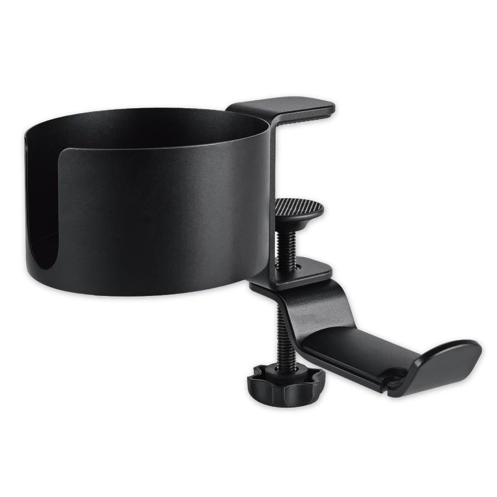 Headphone Hanger Cup Holder Adjustable Headphone Earphone Stand Storage Hanging Drink Holder-image-37