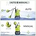 FLUENTPOWER 1/2HP Rain Barrel Pump, 1050GPH Submersible Water Pump with Float Switch and 26ft Cable, Drainage Water from Hot Tub Cellars Rain Barrel Ponds Pools