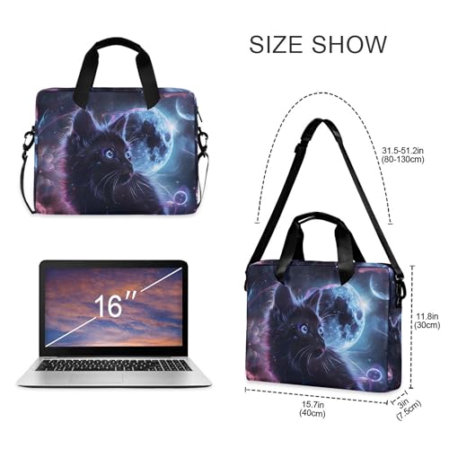 Fundas para portátil Galaxy Black Cat Kitten ALAZA miniatura 4
