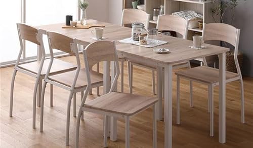 �y�_�C�j���O �Z�b�g 8�_ ���� �e�[�u�� ��180cm �`�F�A 6�r �i�`������×�z���C�g�z ���_�� �V���v�� �k�� �ؐ� �X�`�[�� �f�U�C�� 6�l�|�� �g���i top1-ds-2375239 [�Ǝ��ȈՕ]